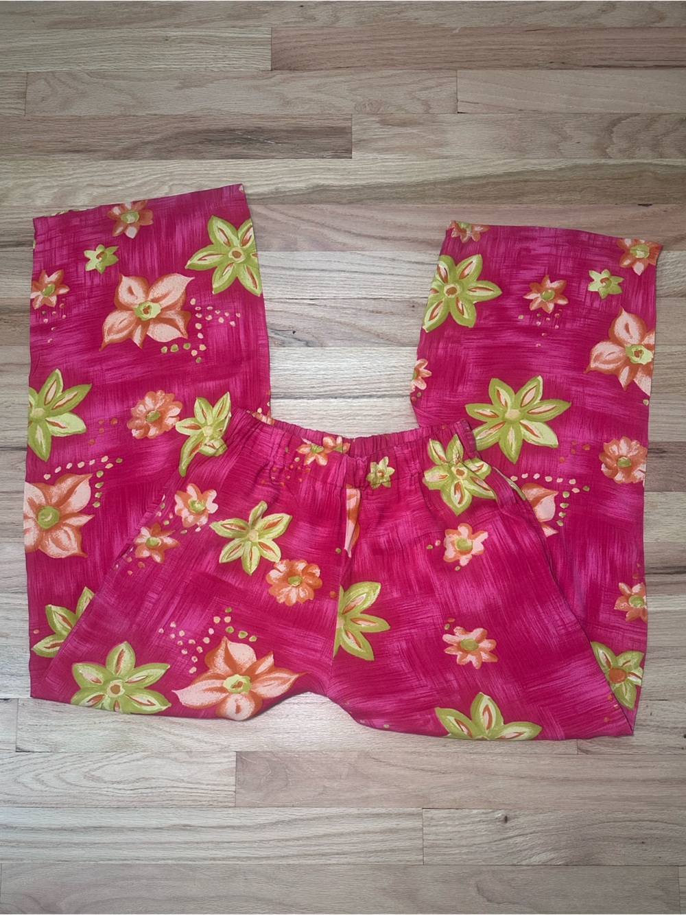 True Vintage 90s United Colors of Benetton Floral Wide Leg Pants